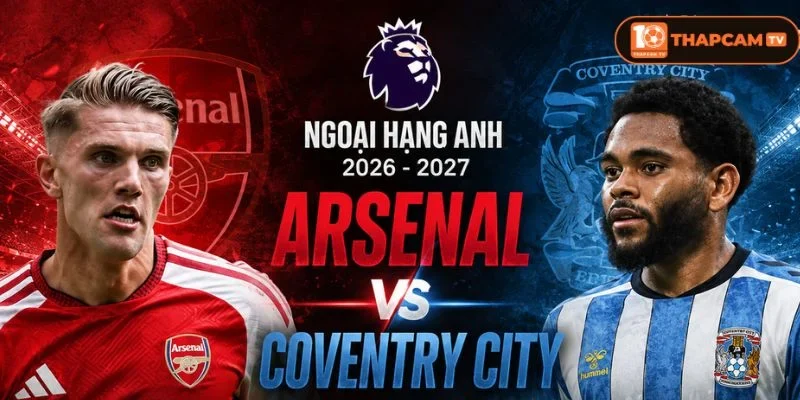  Lịch sử đối đầu Arsenal vs Coventry City cho thấy Arsenal luôn là đội cửa trên. 